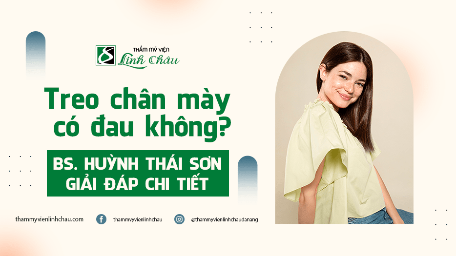 Treo chân mày có đau không